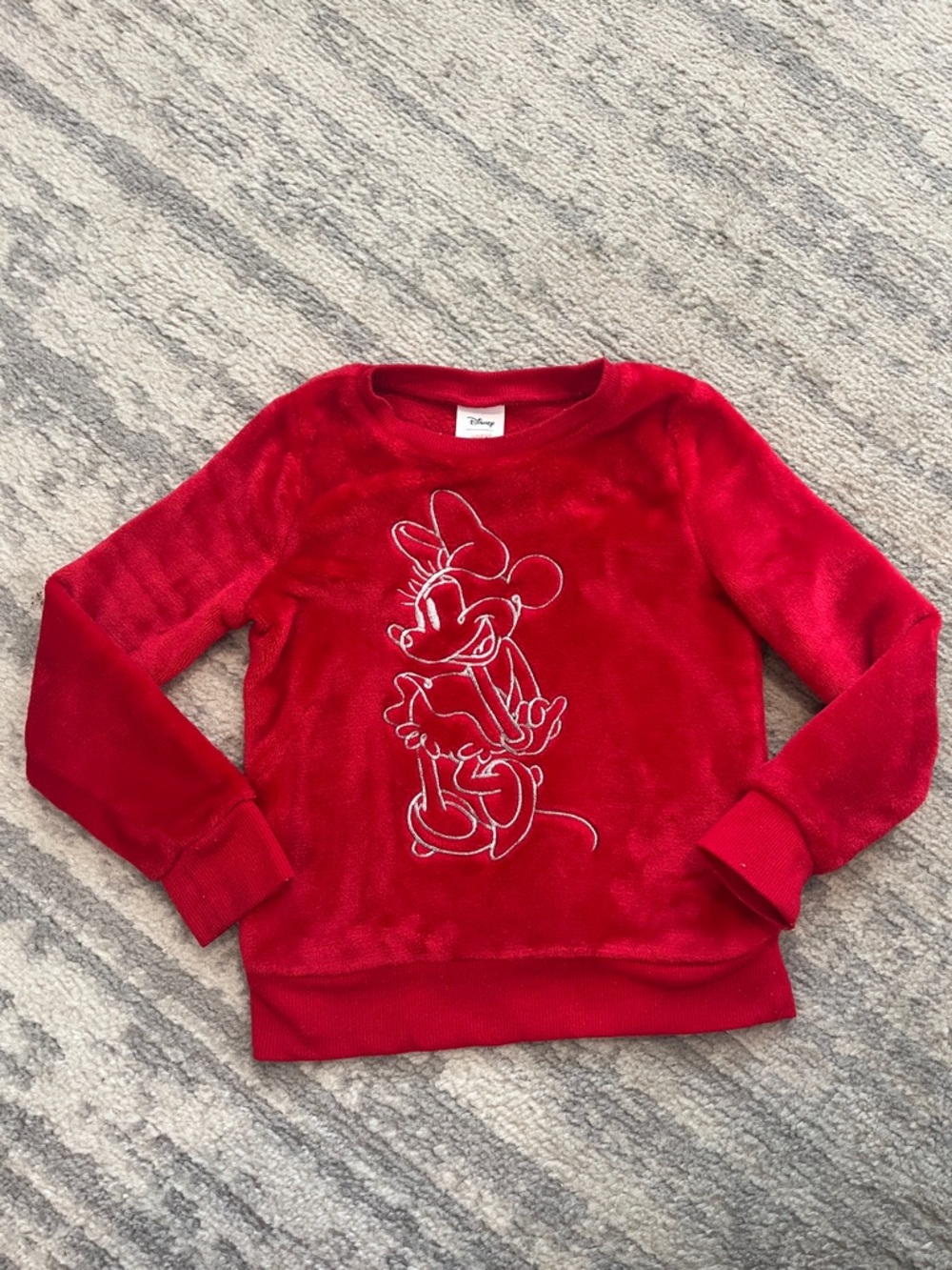 Disney Fuzzy Minnie Mouse Sweatshirt for Kids